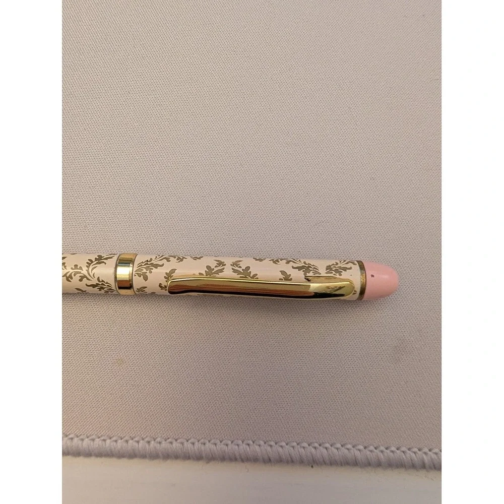 Langham Hotel Pasadena‎ Pink Floral Damask Pen Broken Parts Only